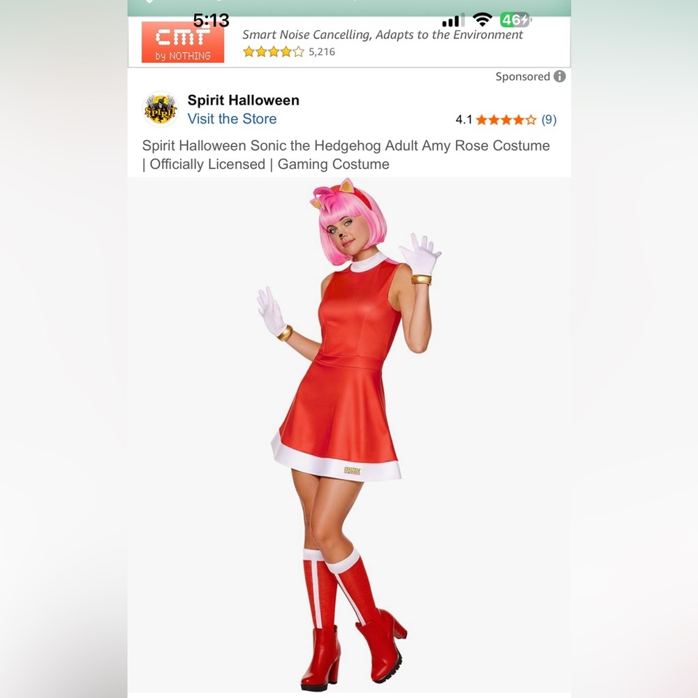 Women (Amy Rose) from sonic costume